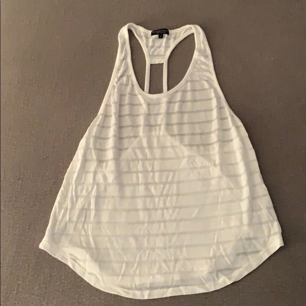 Beyond Yoga white racer back tank size S, NWOT